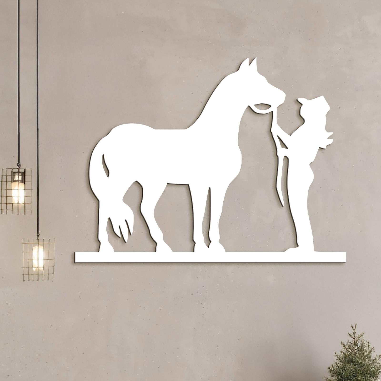 Obraz Jazdec s konom-DREVTEX