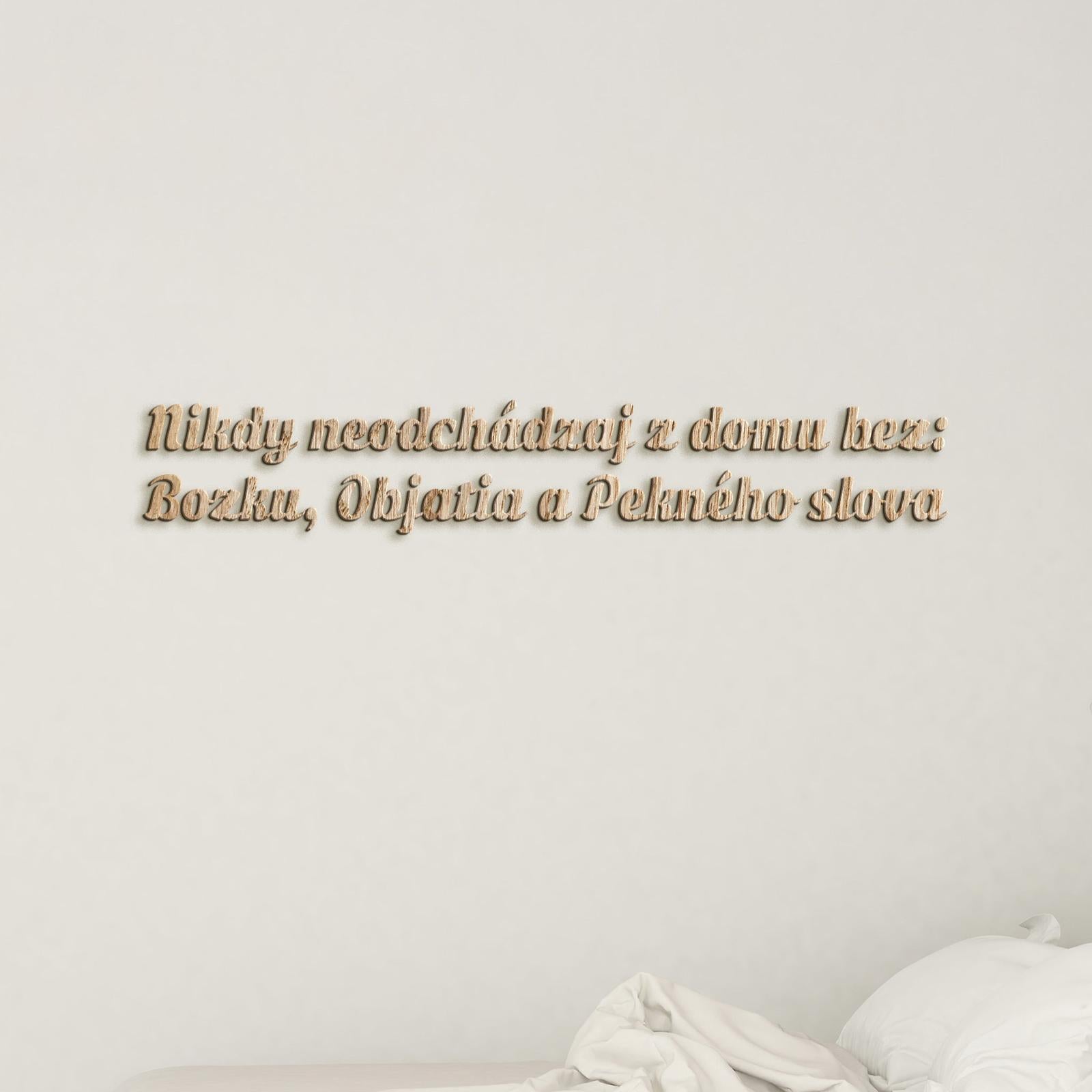 Drevený nápis pravidlá rodiny-DREVTEX