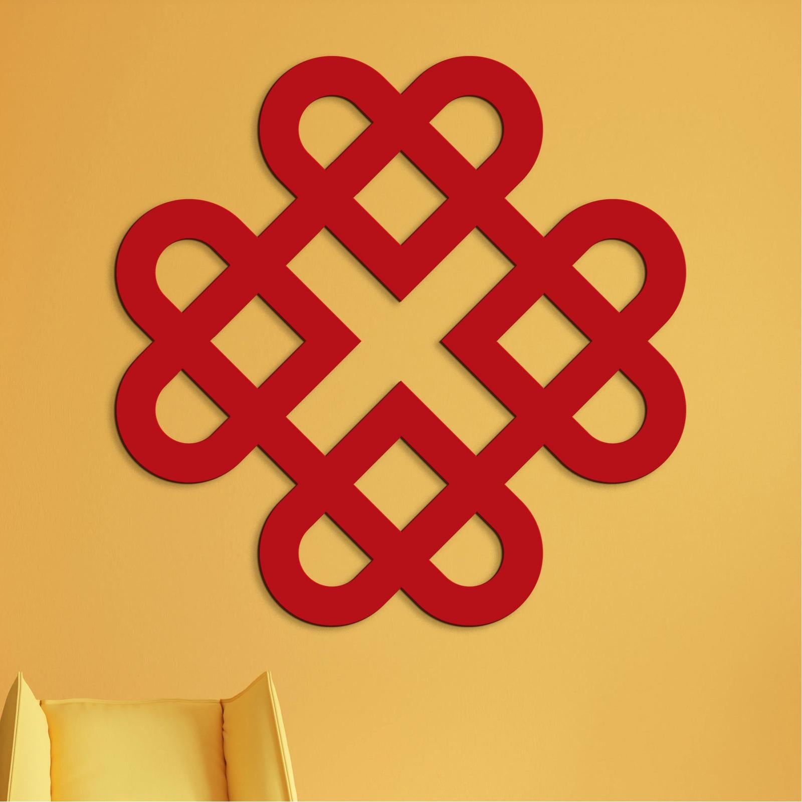 Drevená dekorácia Srdcia z keltského uzla-DREVTEX