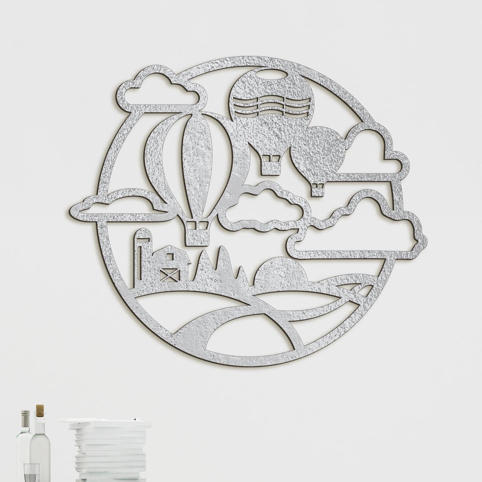 Dreveny obraz Let balónom-DREVTEX