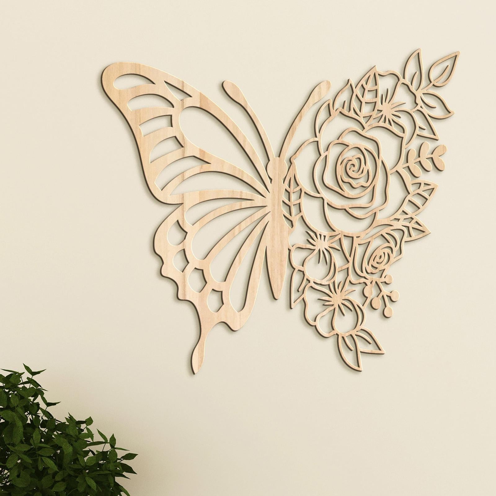 Dreveny obraz Motyl-DREVTEX