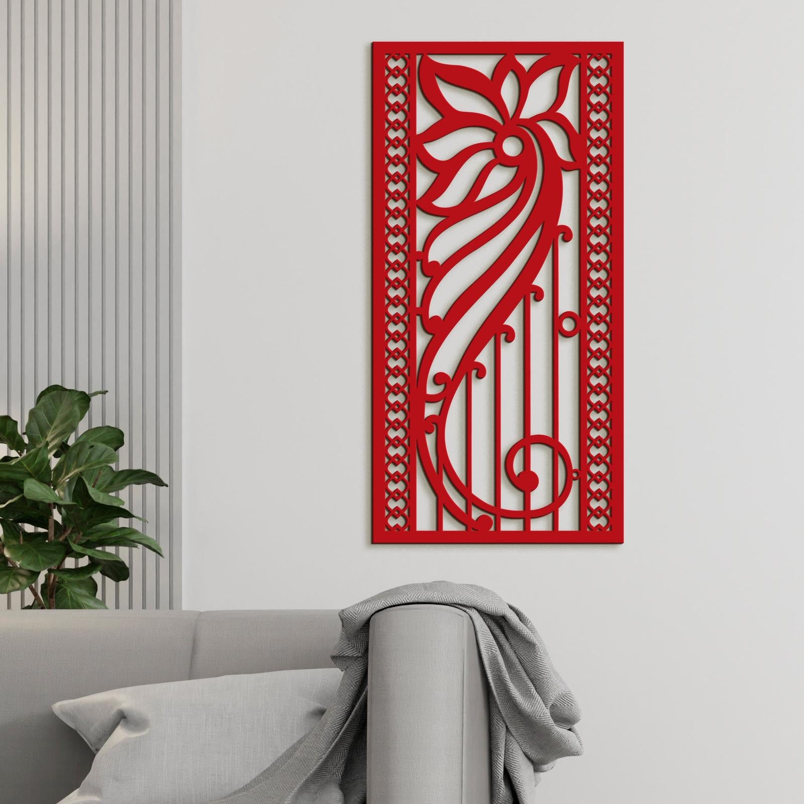 Drevená kvetinová mandala na stenu-DREVTEX