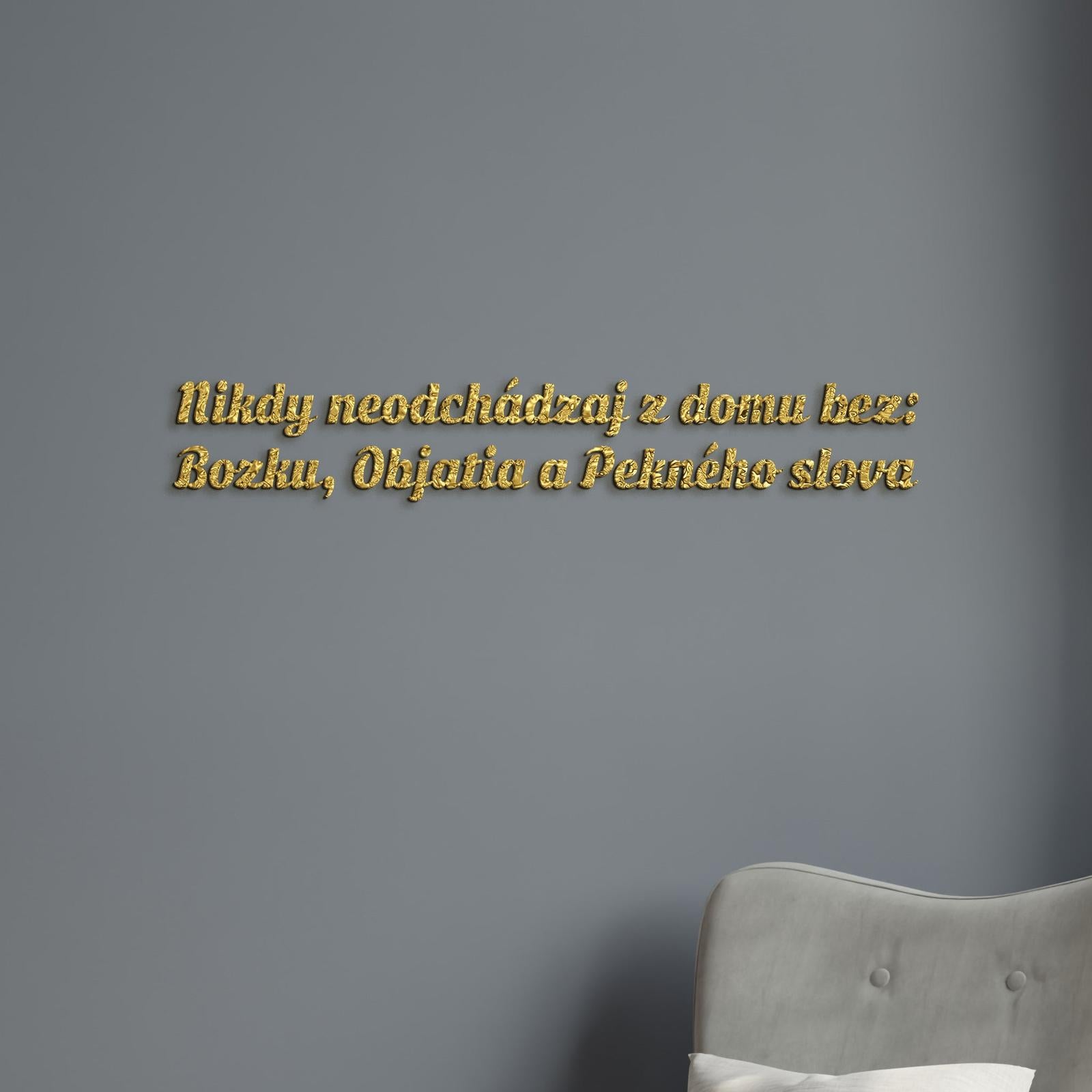 Drevený nápis pravidlá rodiny-DREVTEX