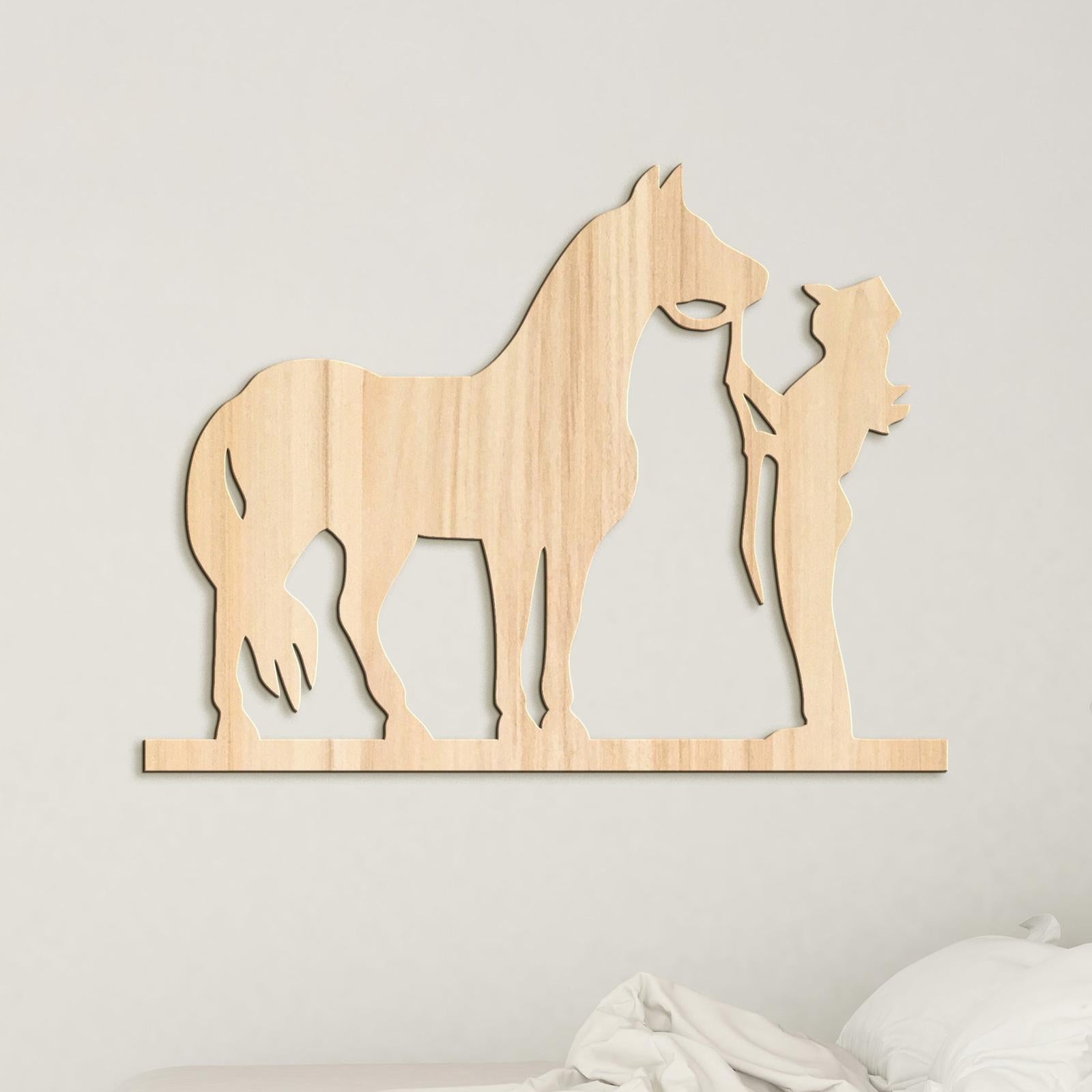 Obraz Jazdec s konom-DREVTEX