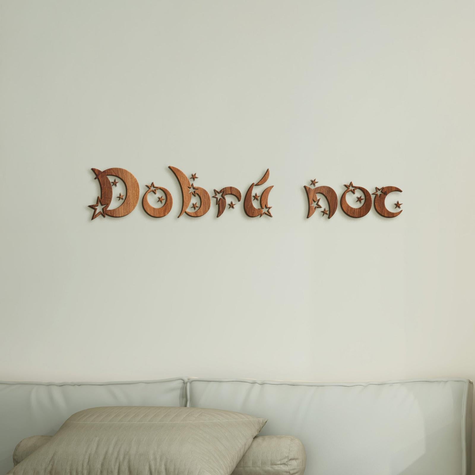 Drevený nápis Dobrú noc-DREVTEX