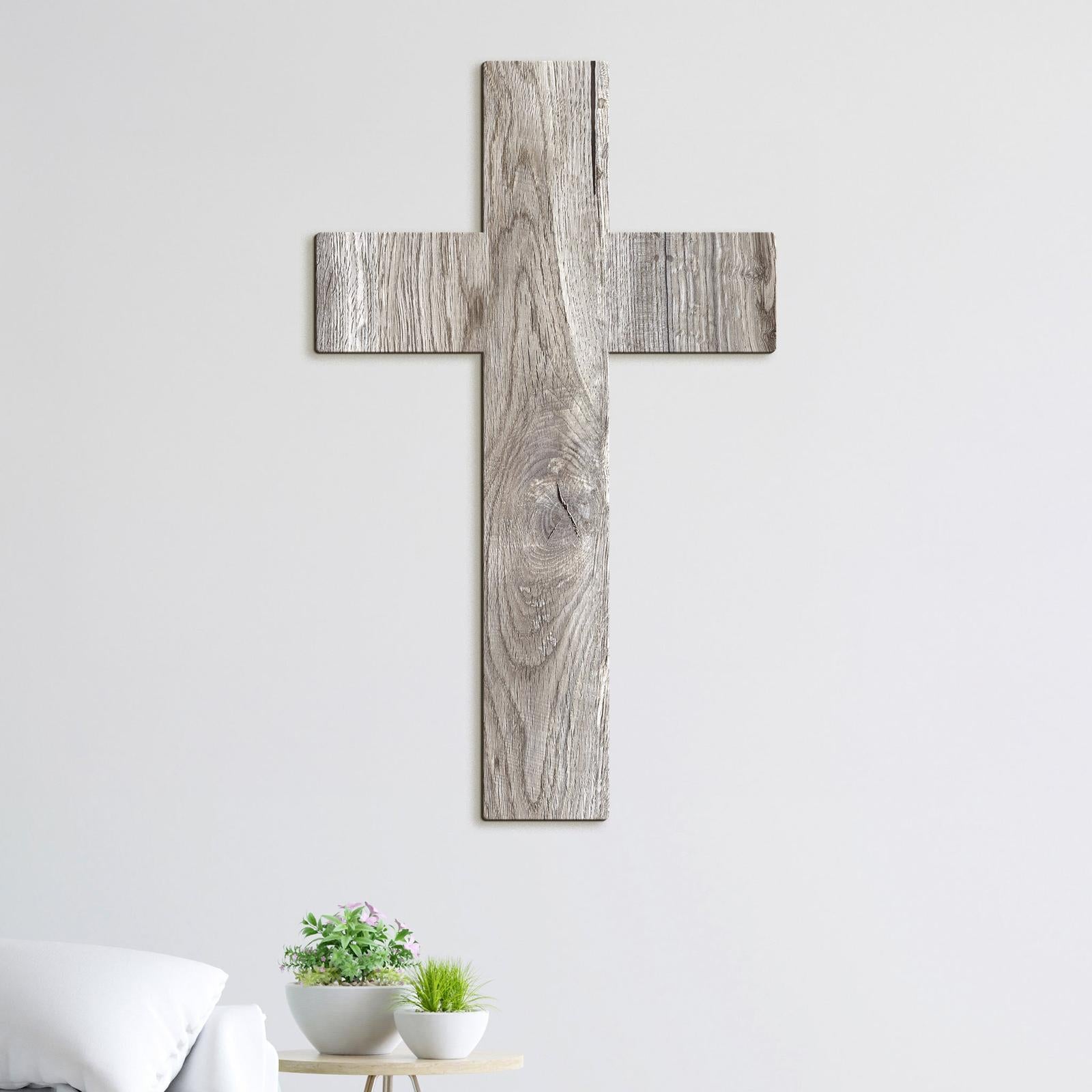 Drevena dekoracia na stenu Kriz-DREVTEX