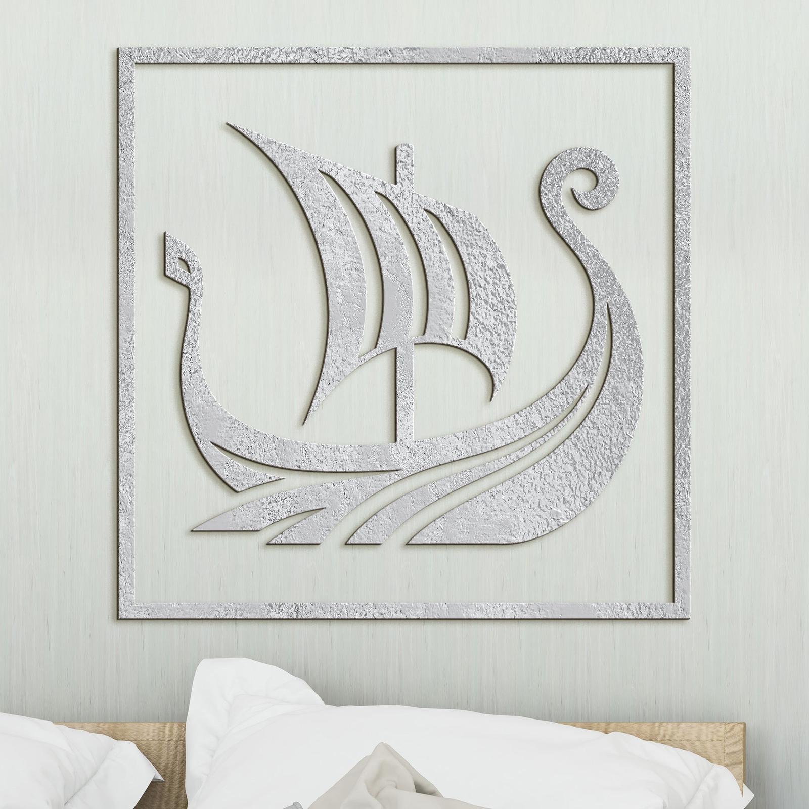 Dreveny obraz Vikingska lod-DREVTEX