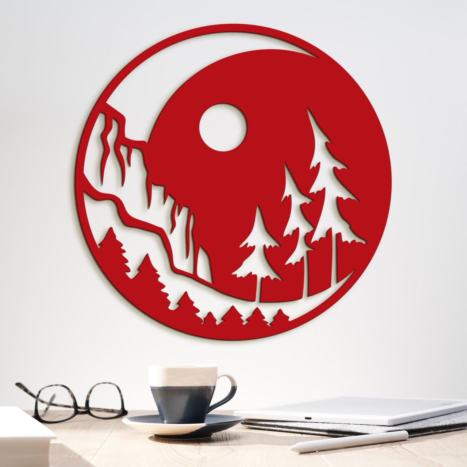 Drevený obraz nočná krajina-DREVTEX