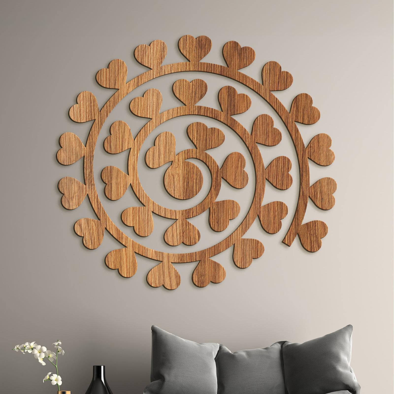 Obraz na stenu Spirala zo srdc-DREVTEX