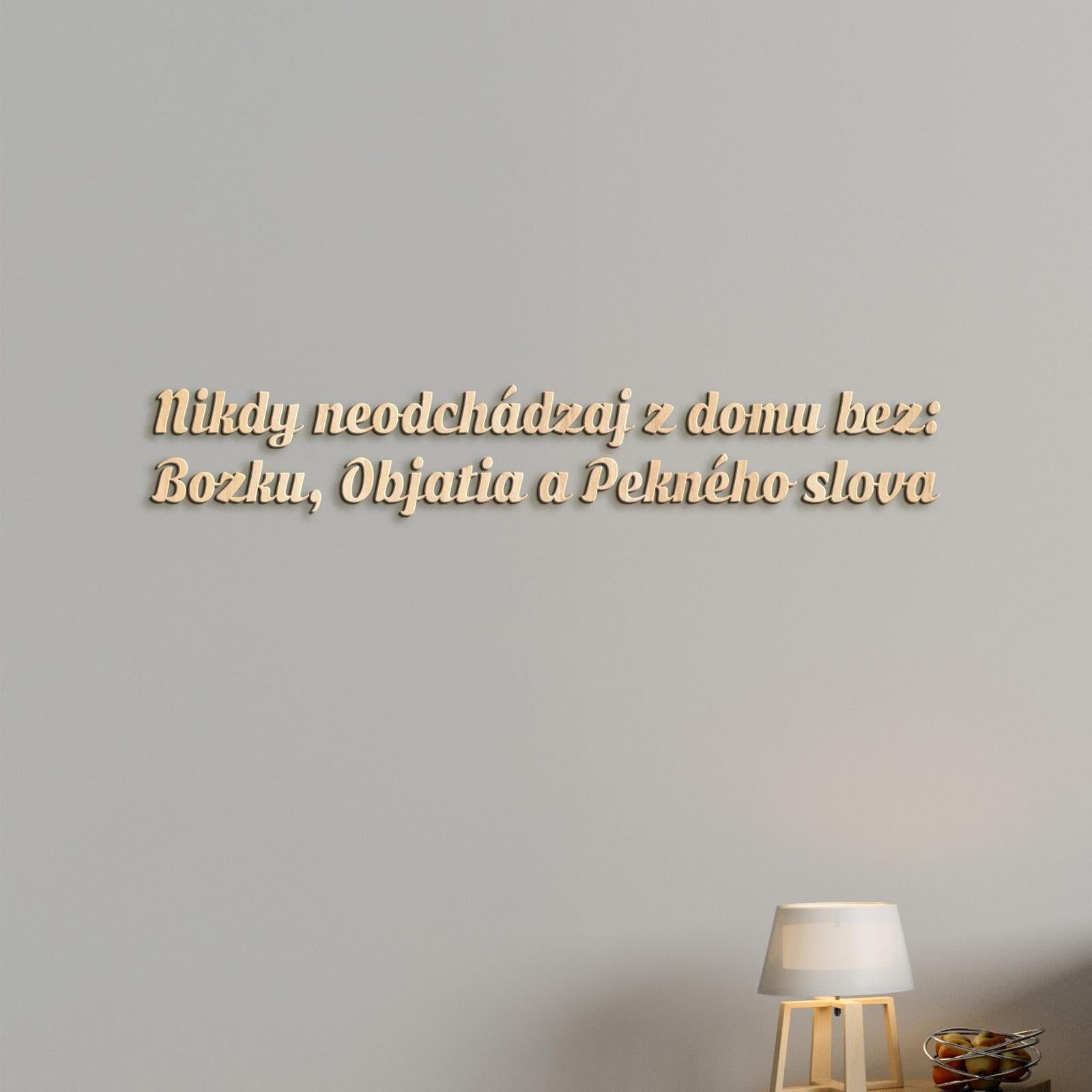 Drevený nápis pravidlá rodiny-DREVTEX