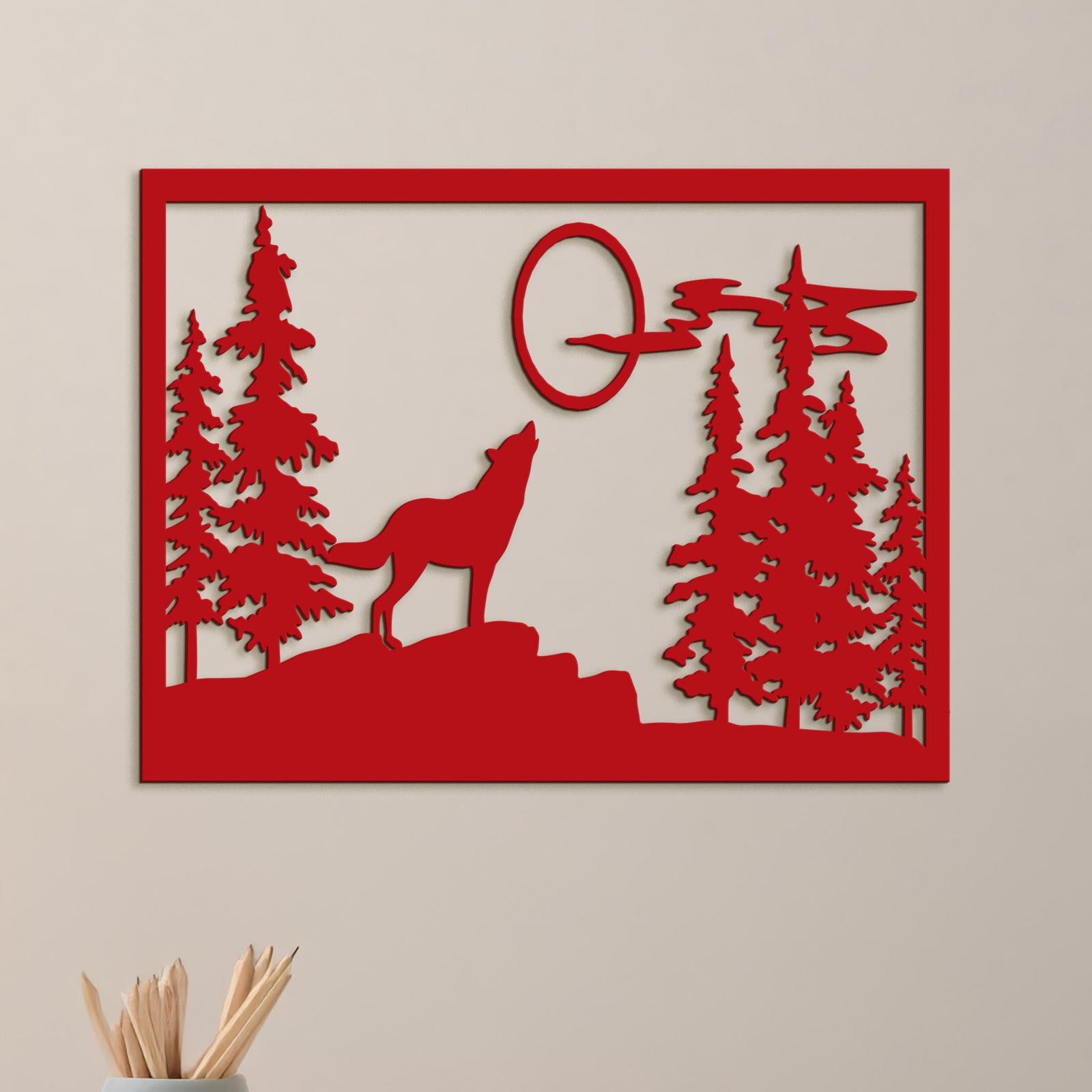 Dreveny obraz na stenu VLK-DREVTEX