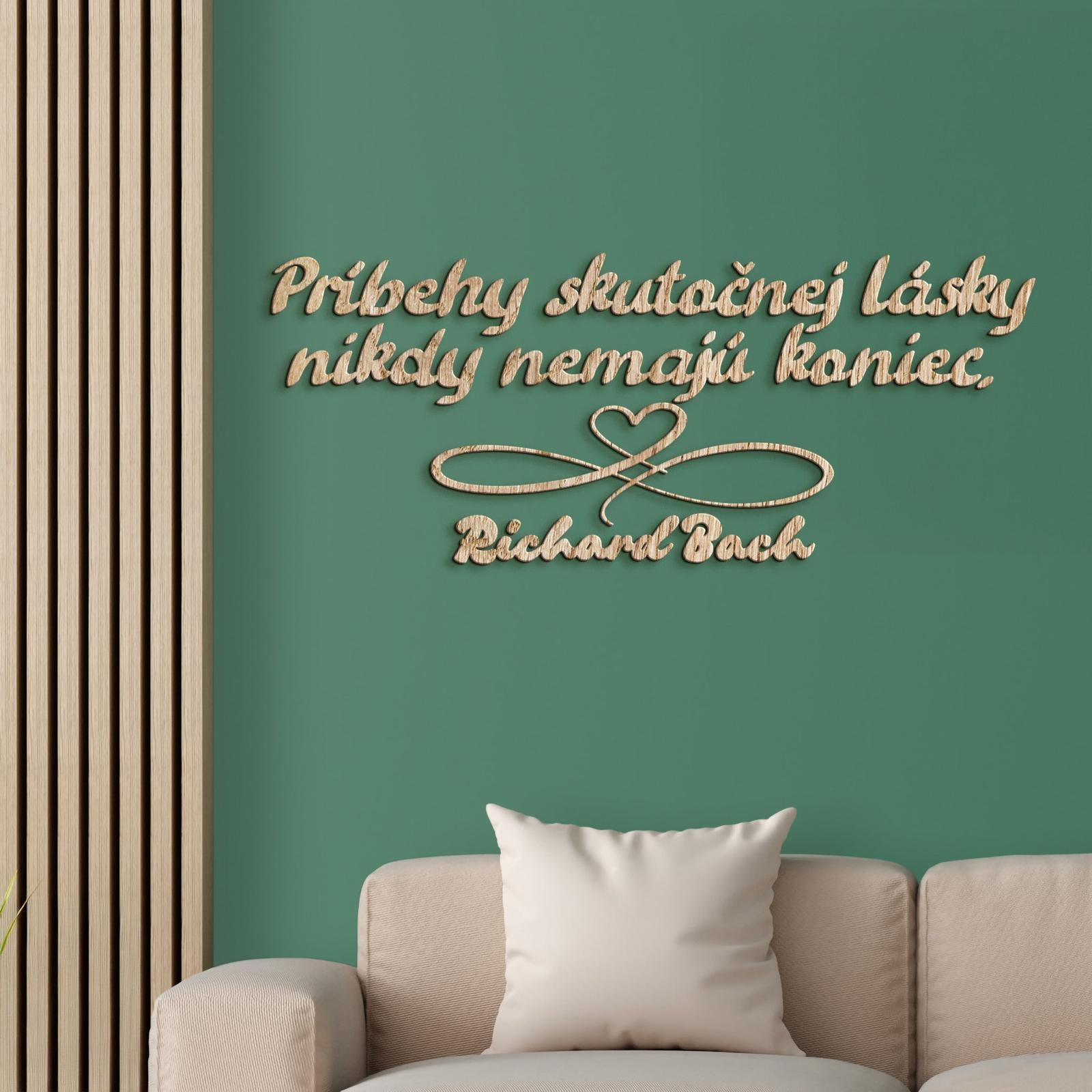 Drevený citát Príbehy skutočnej lásky-DREVTEX