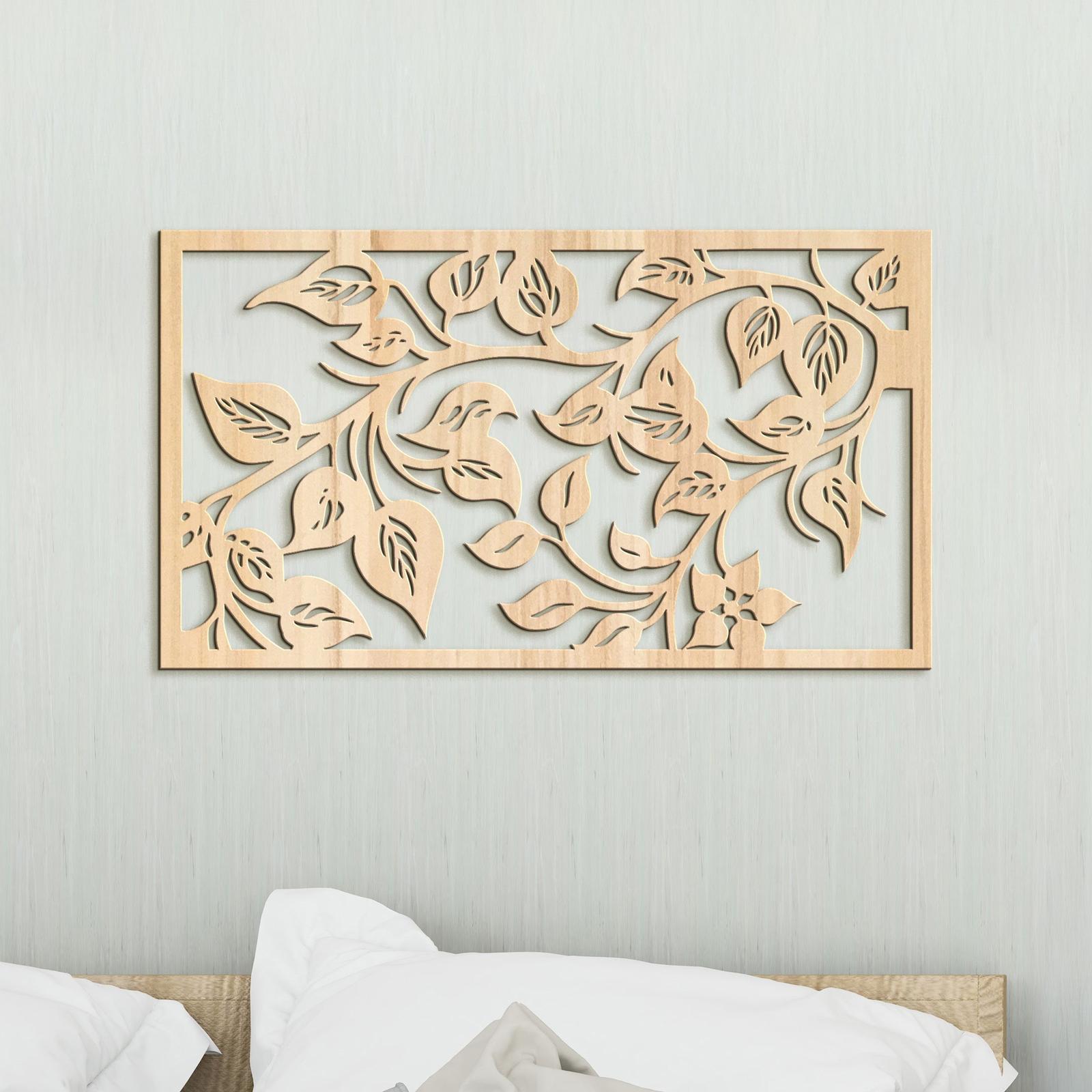 Drevený obraz na stenu Lístie-DREVTEX