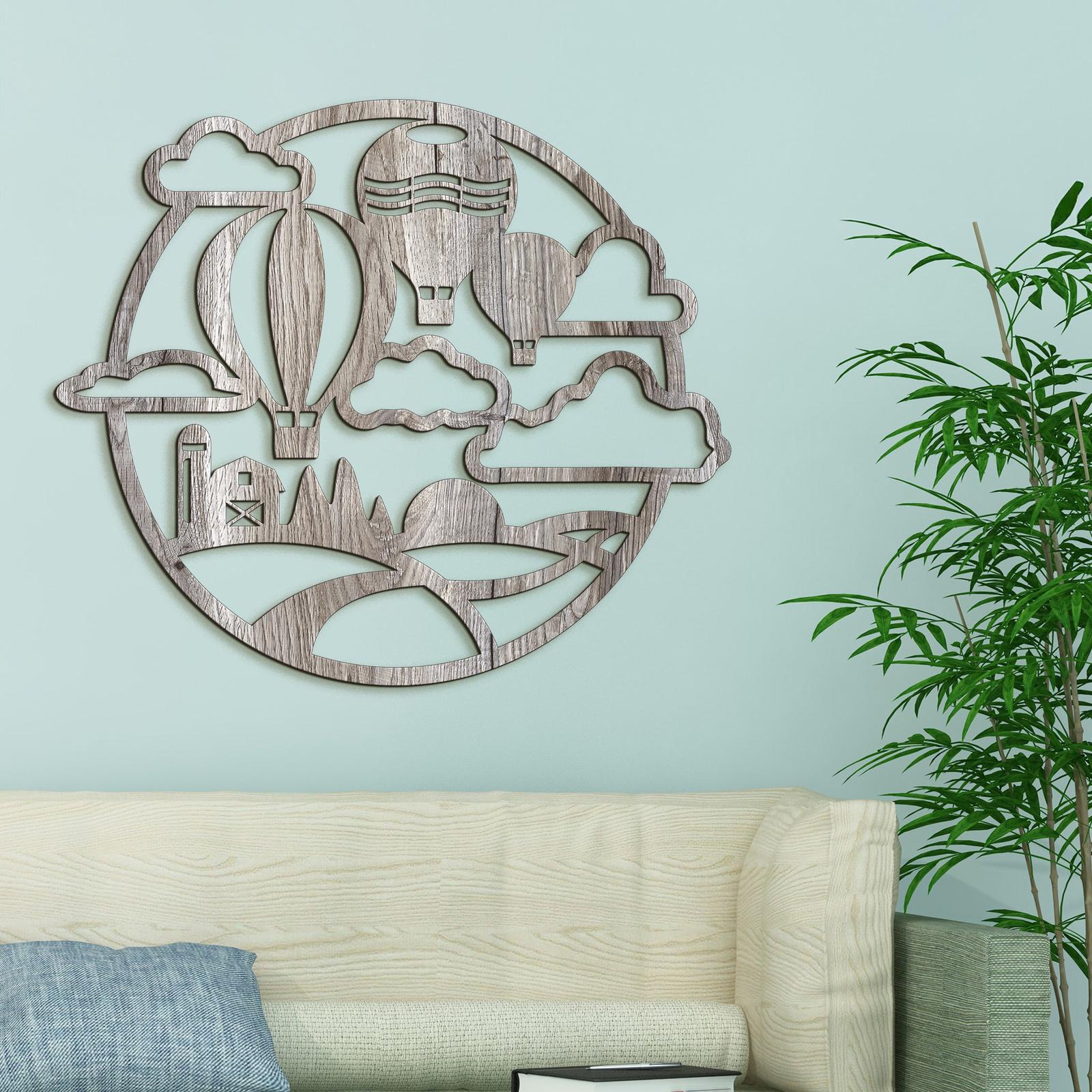 Dreveny obraz Let balónom-DREVTEX