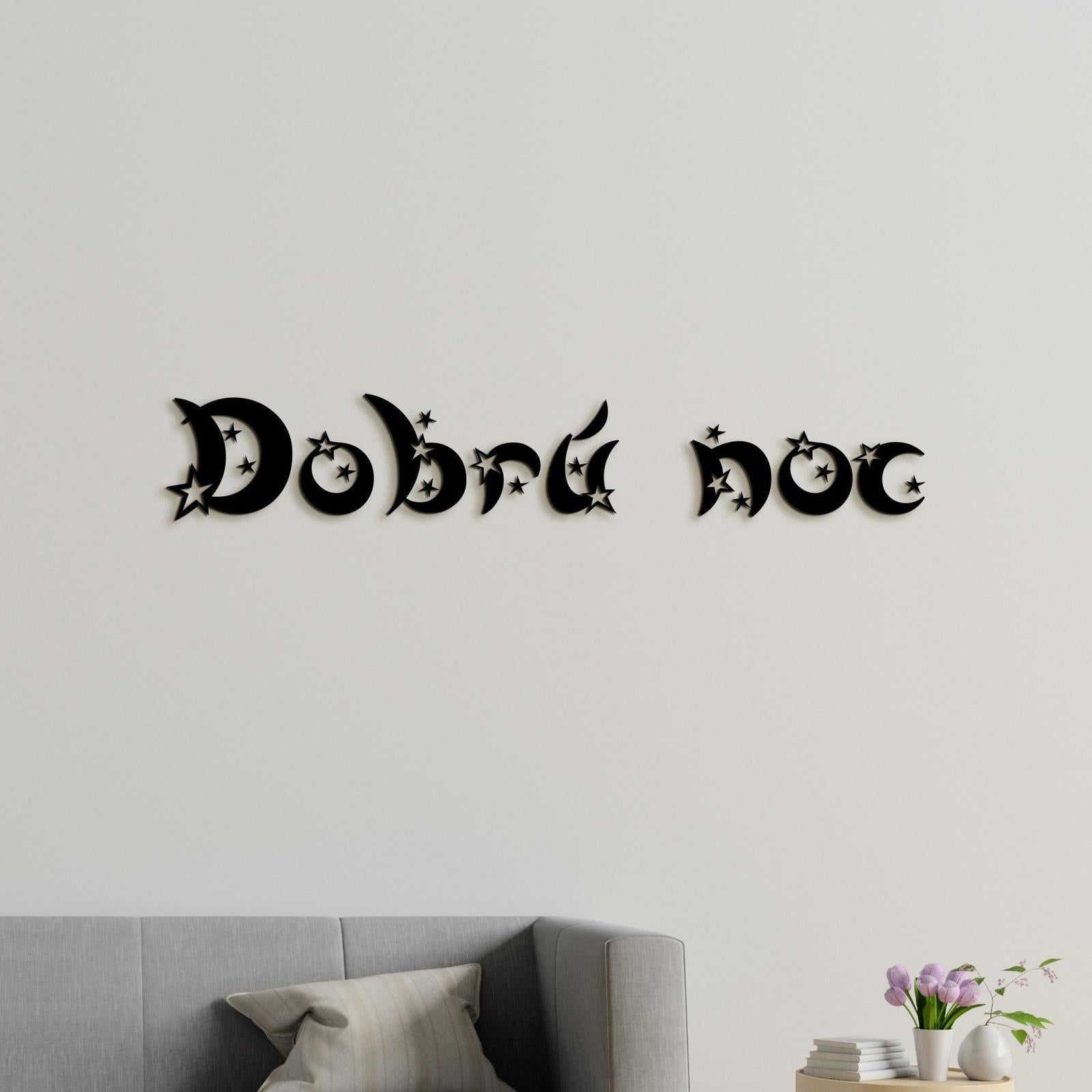 Drevený nápis Dobrú noc-DREVTEX