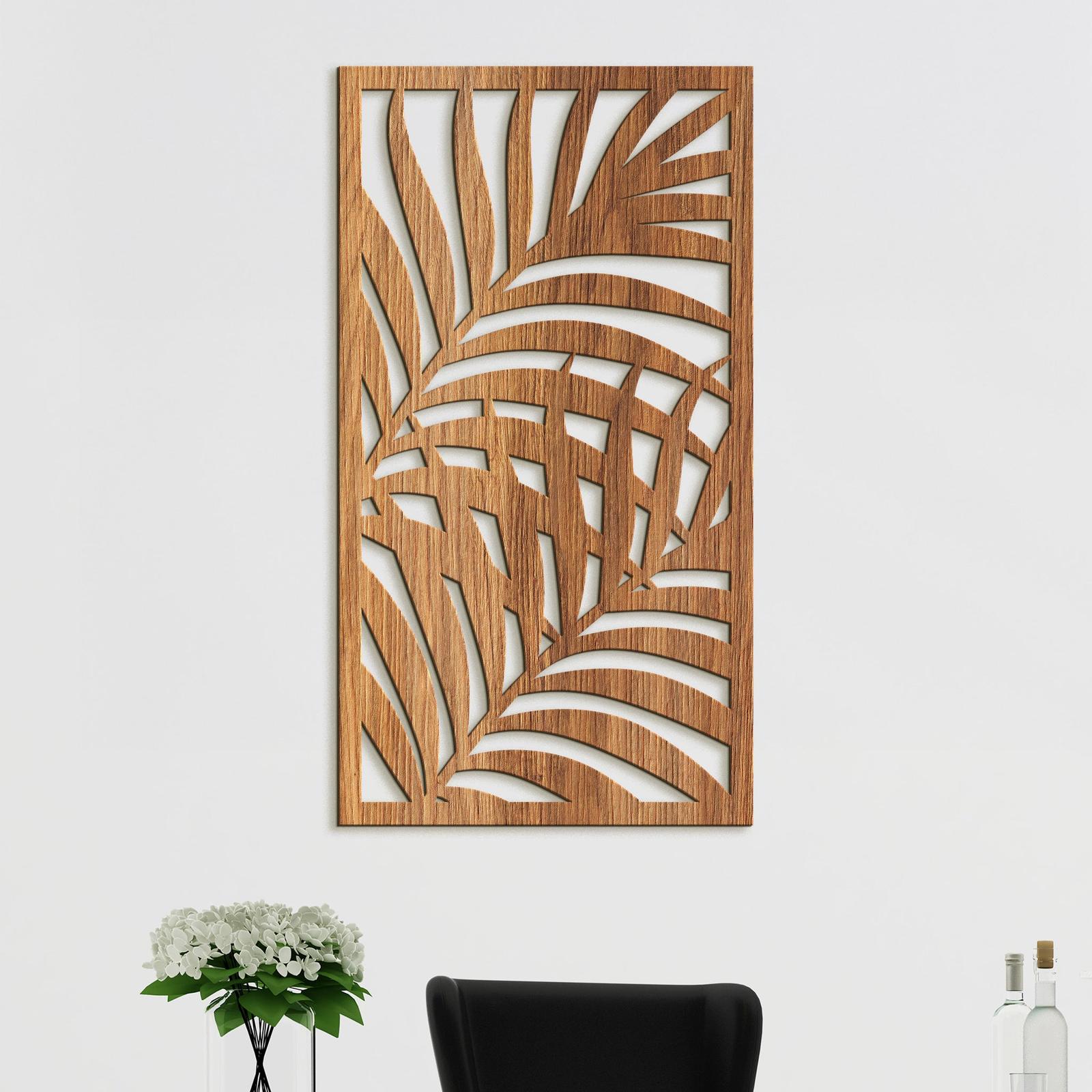 Dreveny obraz zatisie z listia-DREVTEX