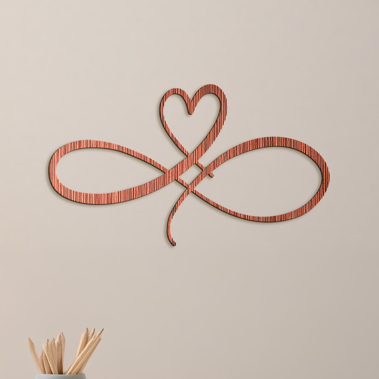 Romantický obraz na stenu SRDCE-DREVTEX