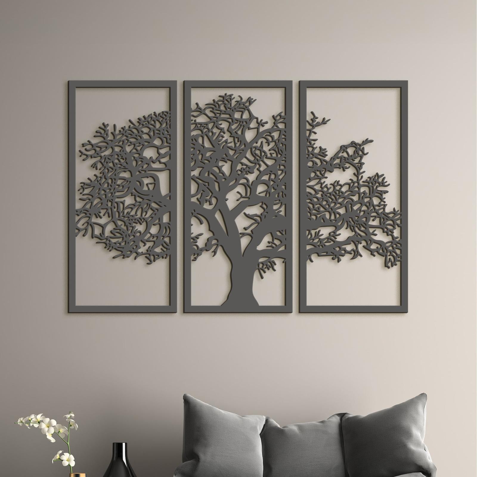 Trojdielny obraz Strom zivota-DREVTEX