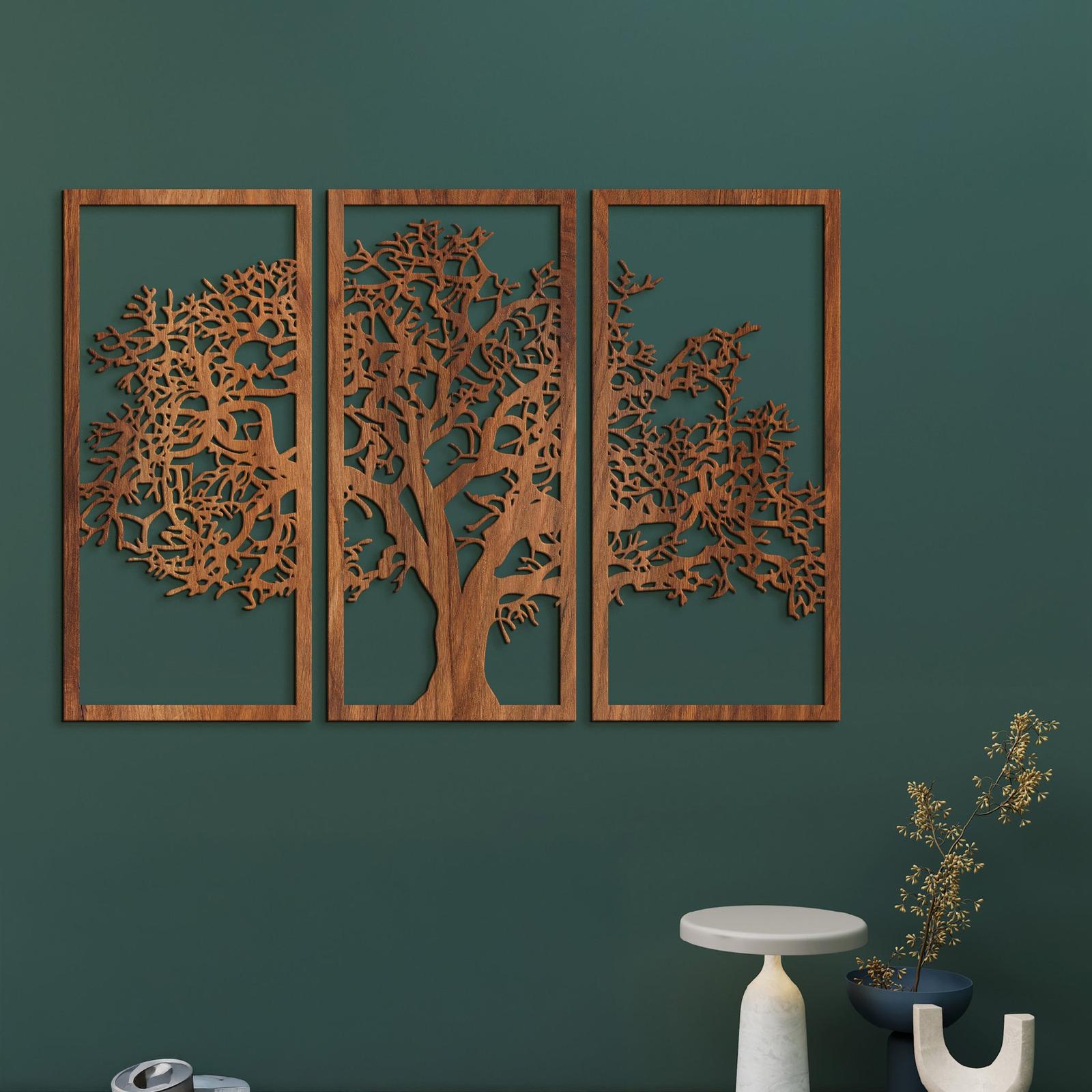 Trojdielny obraz Strom zivota-DREVTEX