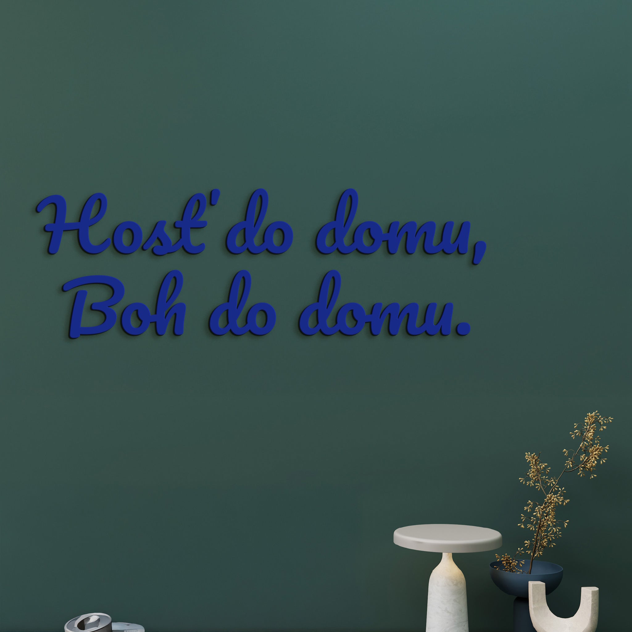 Citát na stenu Hosť do domu, Boh do domu