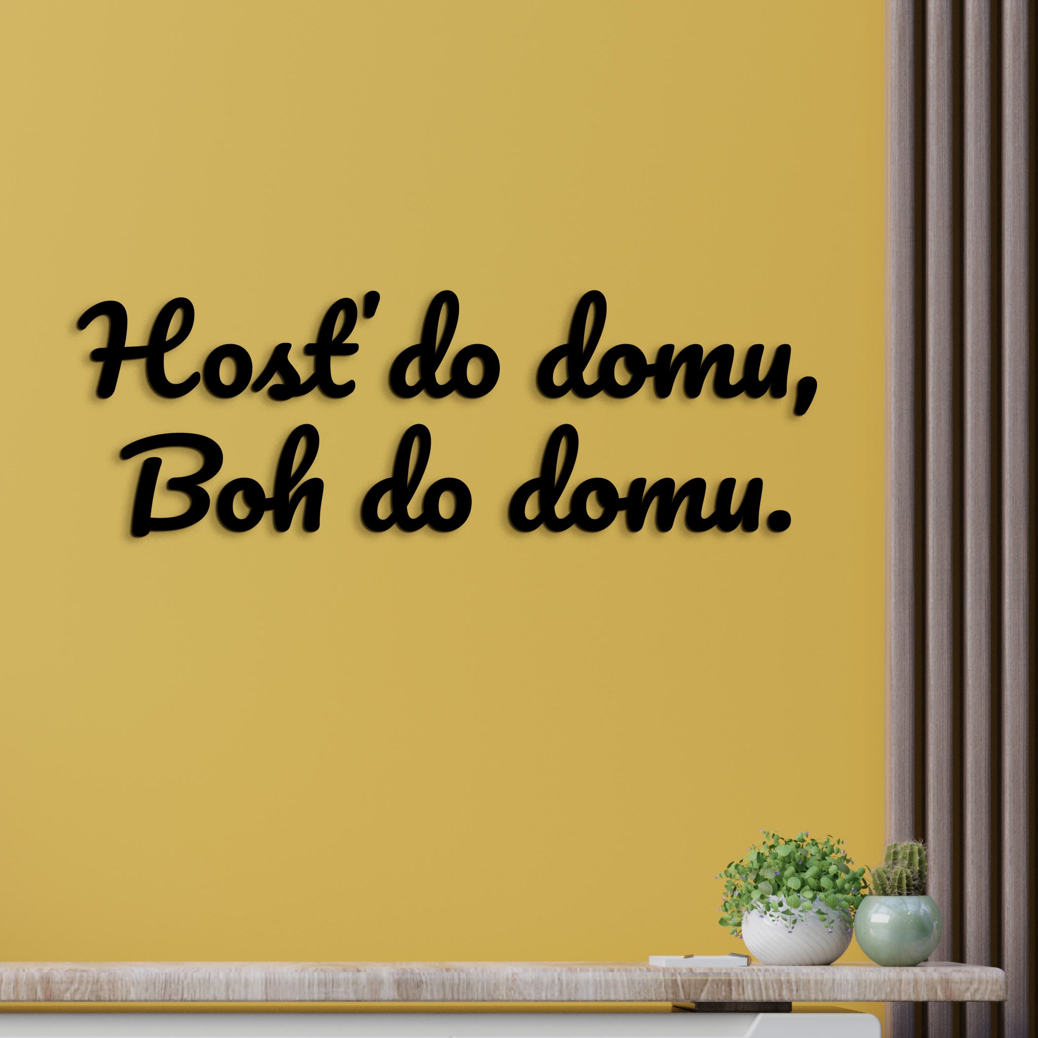 Citát na stenu Hosť do domu, Boh do domu