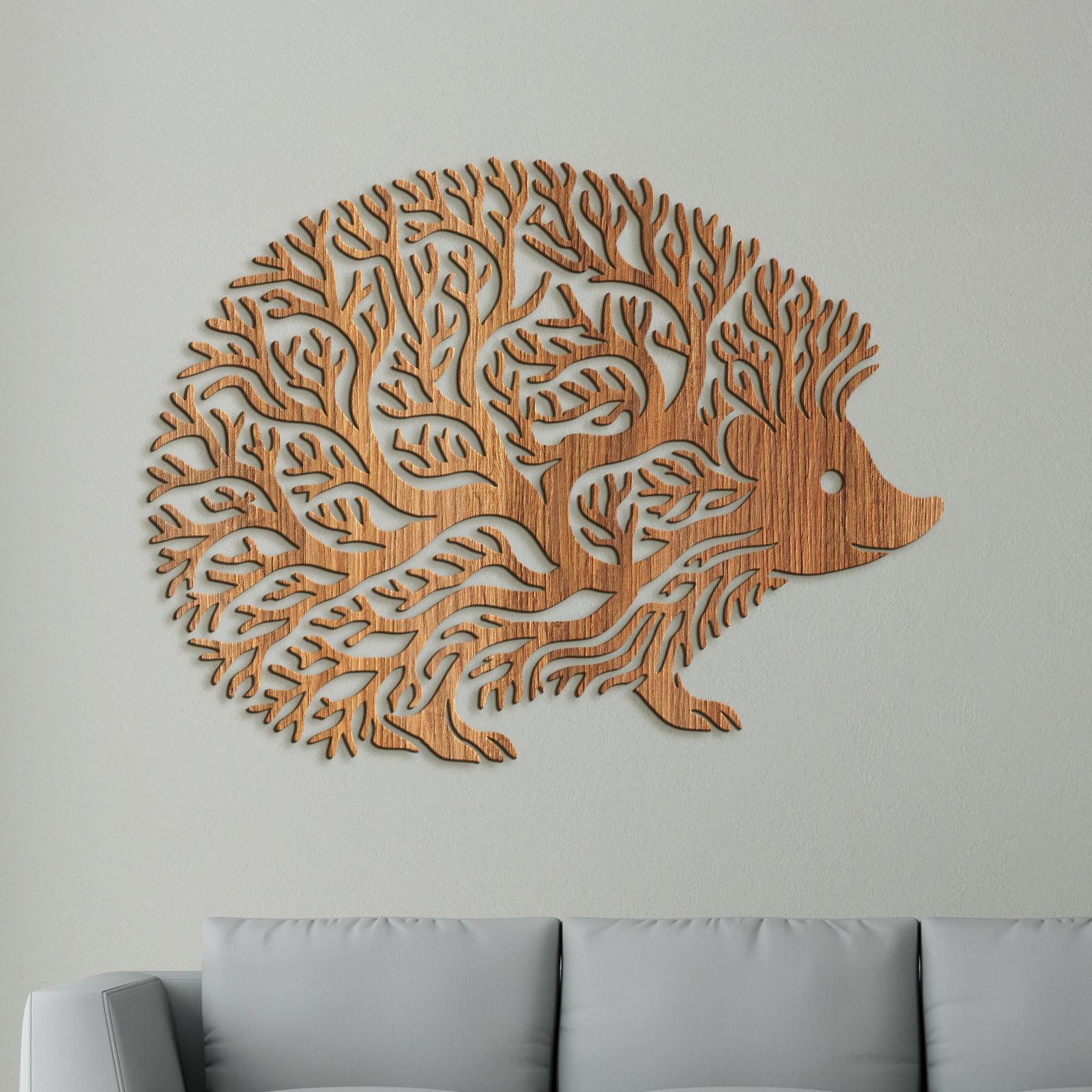 Dekoratívny drevený obraz Ježko-DREVTEX