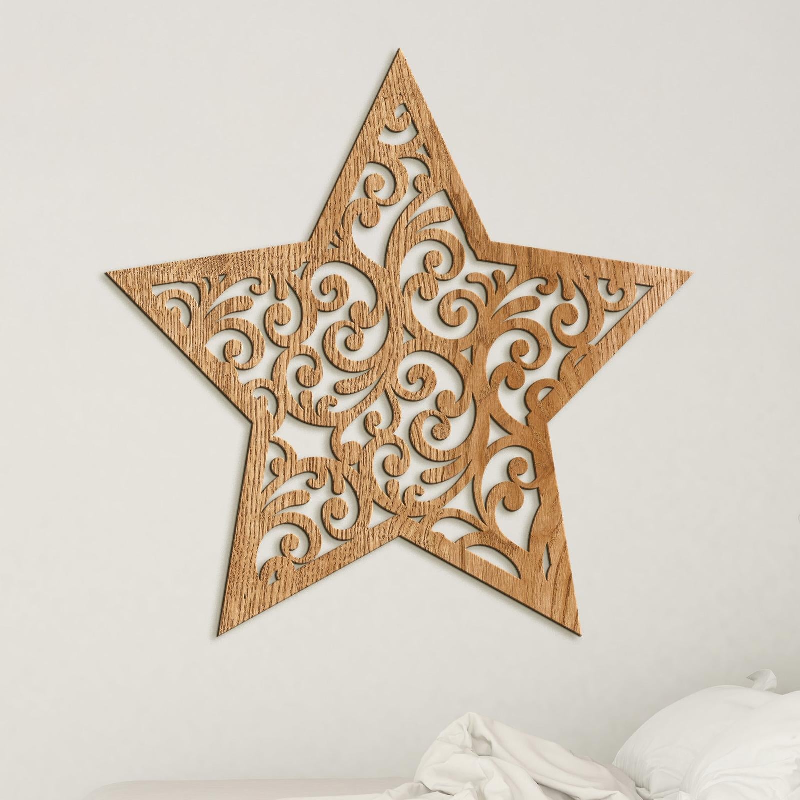 Drevená dekorácia Hviezda orientu-DREVTEX
