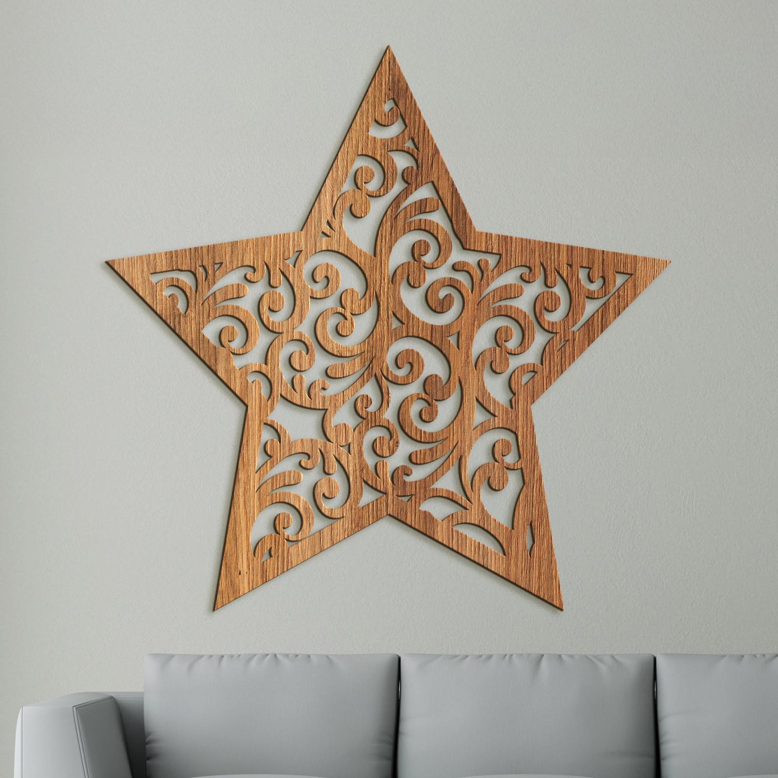 Drevená dekorácia Hviezda orientu-DREVTEX