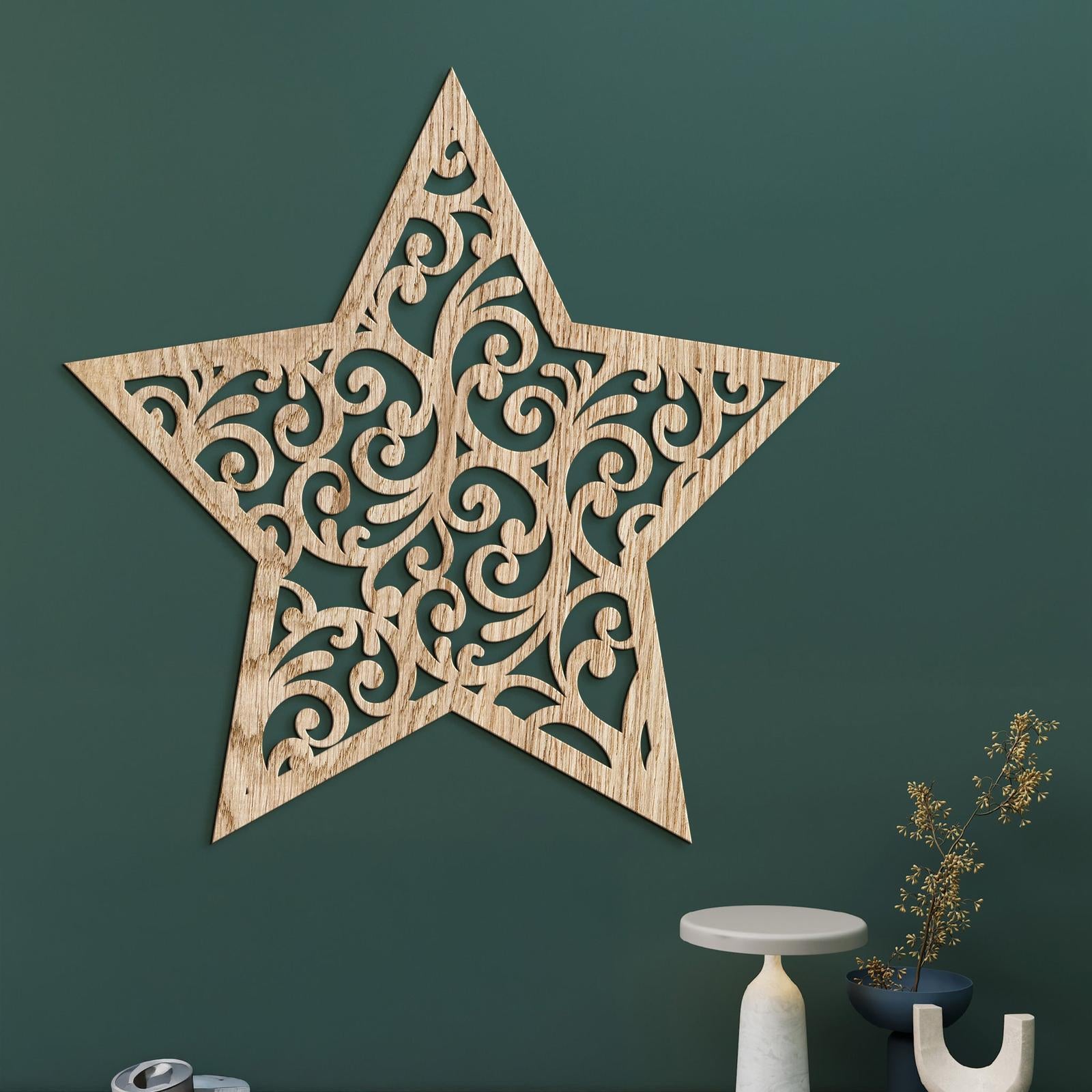 Drevená dekorácia Hviezda orientu-DREVTEX
