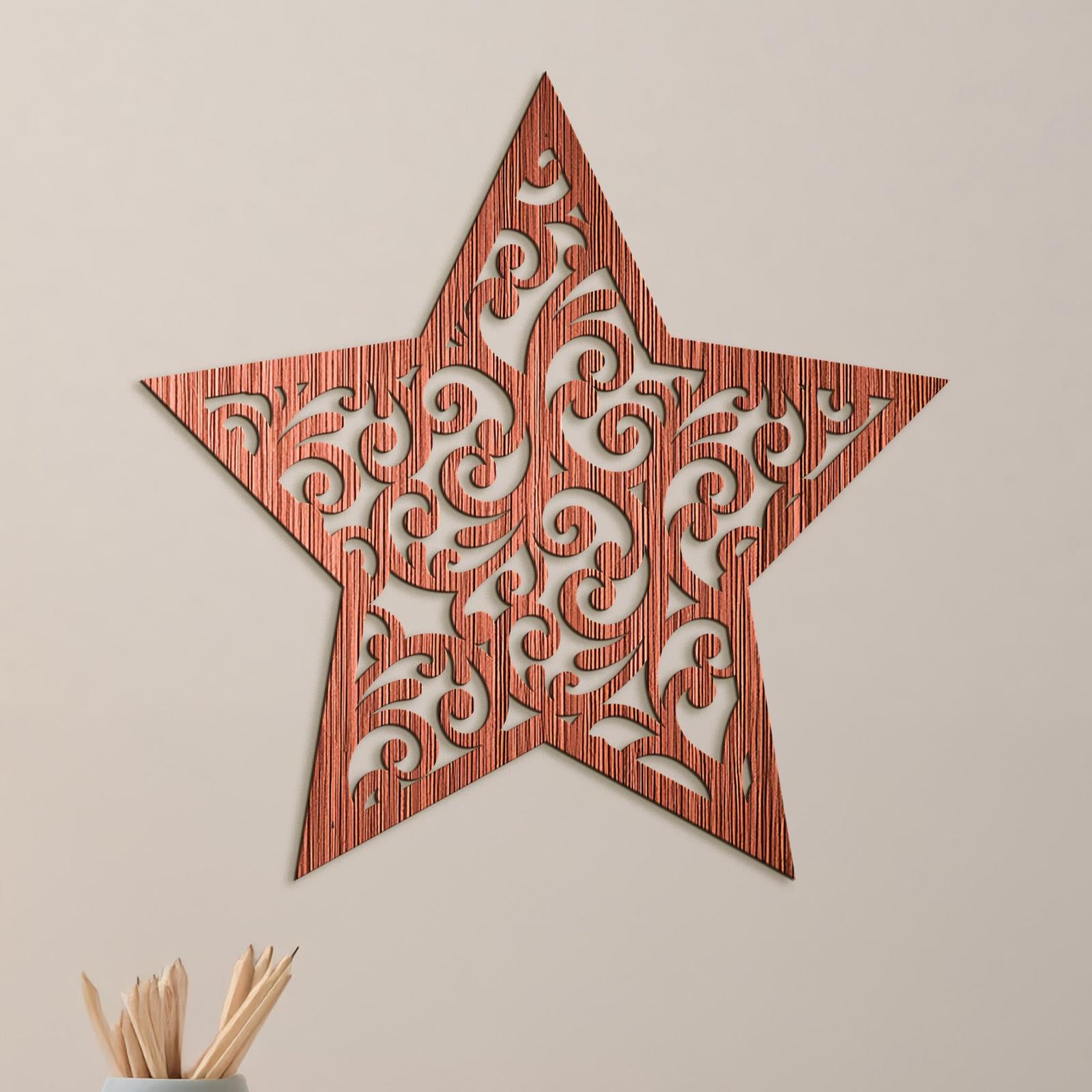 Drevená dekorácia Hviezda orientu-DREVTEX