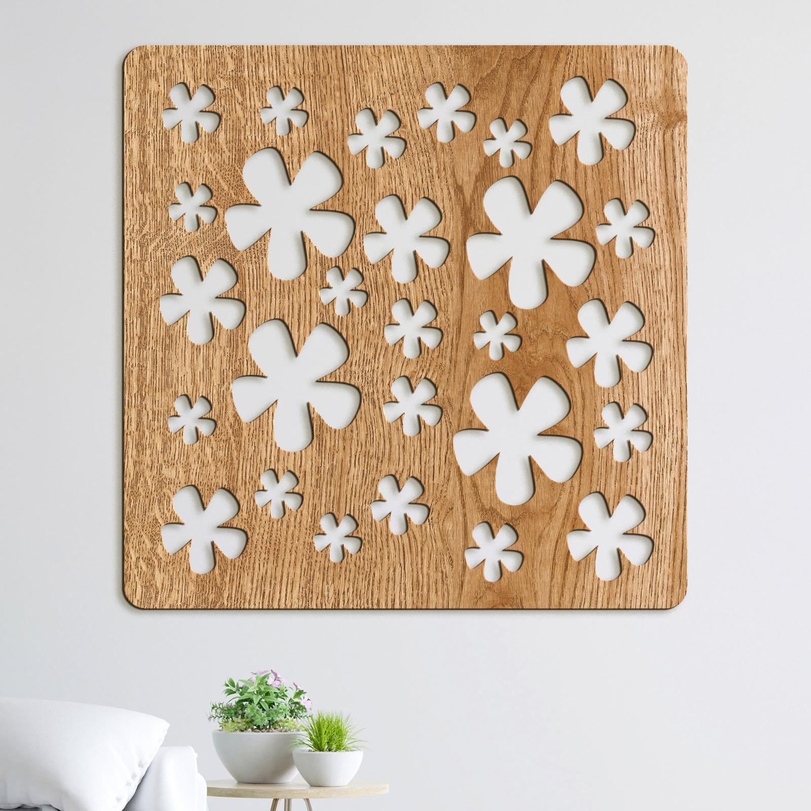 Drevená dekorácia Kvietky-DREVTEX