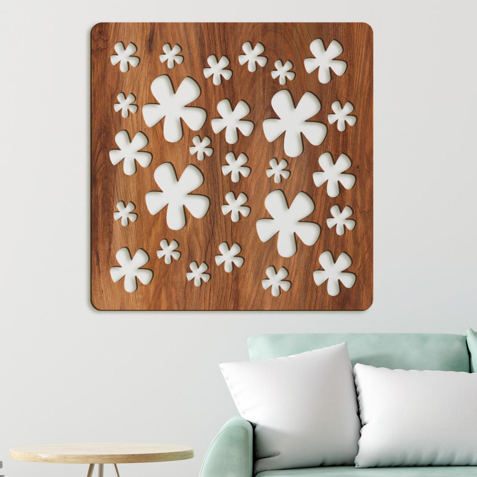 Drevená dekorácia Kvietky-DREVTEX