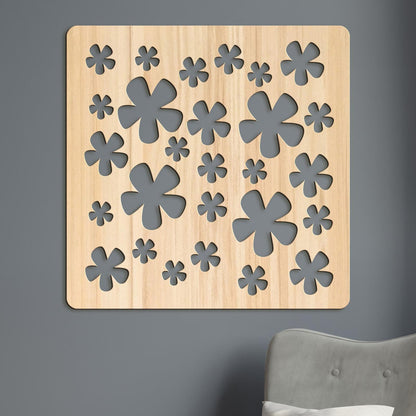 Drevená dekorácia Kvietky-DREVTEX