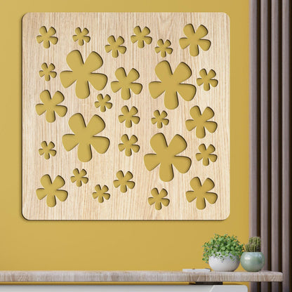 Drevená dekorácia Kvietky-DREVTEX