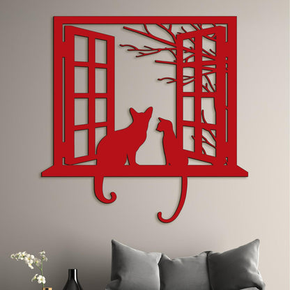 Drevena dekoracia macky-DREVTEX