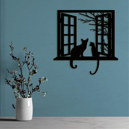 Drevena dekoracia macky-DREVTEX