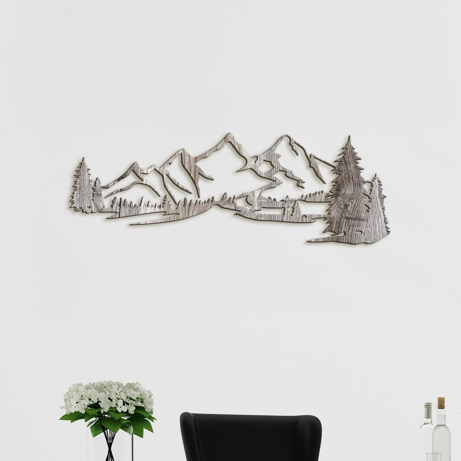 Drevená dekorácia na stenu HORY-DREVTEX