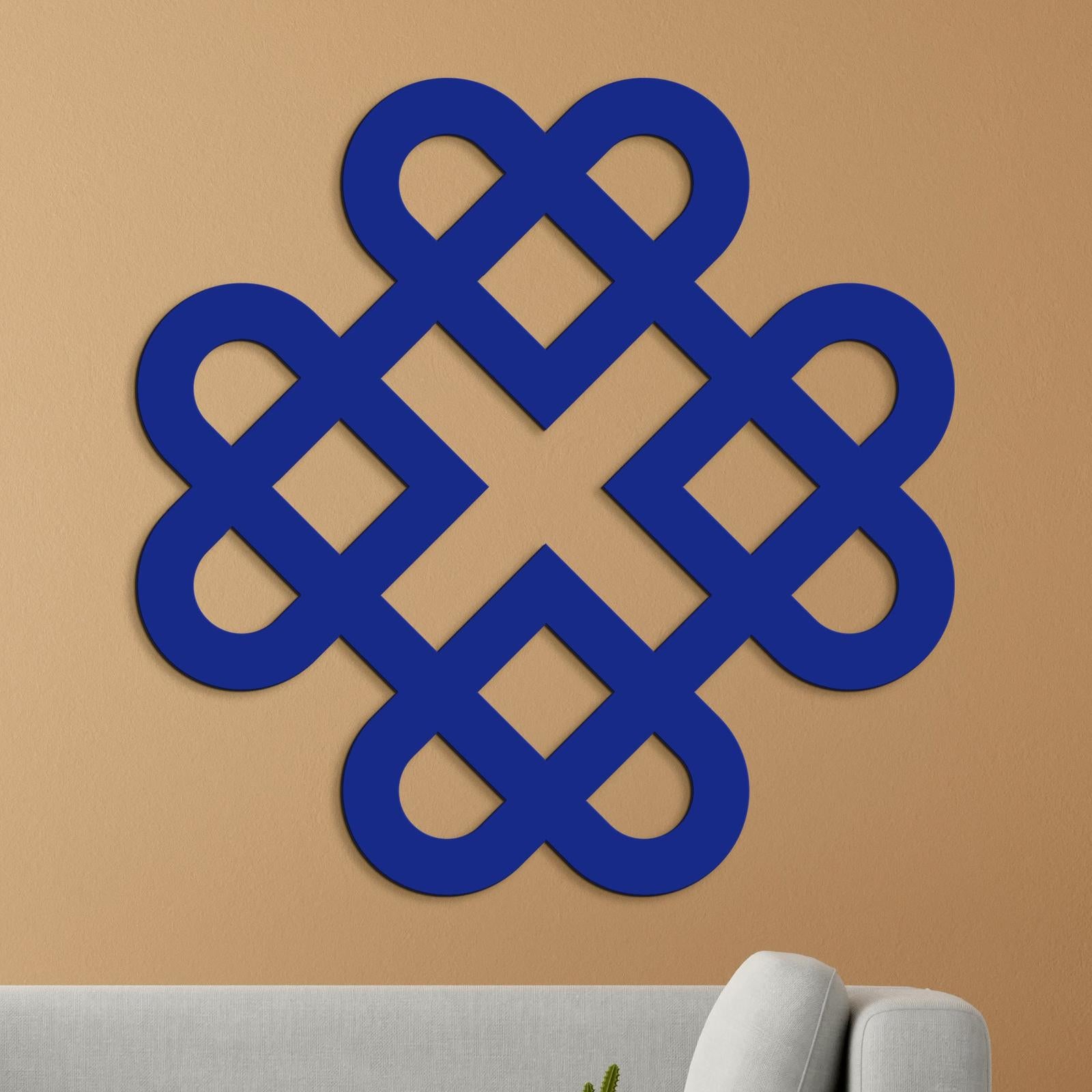 Drevená dekorácia Srdcia z keltského uzla-DREVTEX