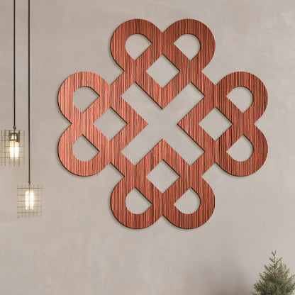 Drevená dekorácia Srdcia z keltského uzla-DREVTEX