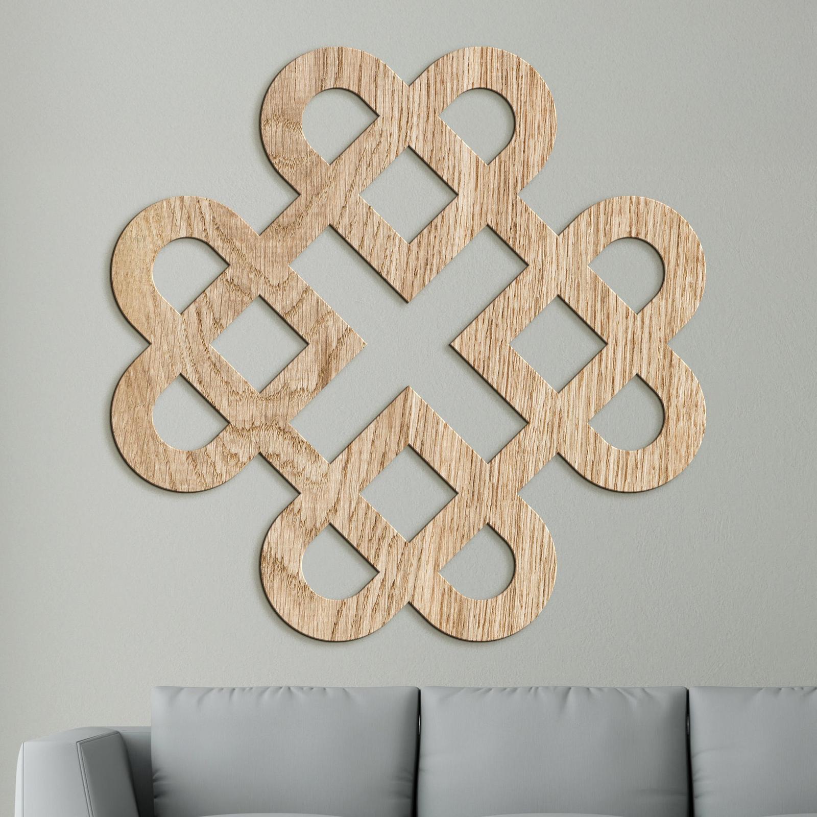 Drevená dekorácia Srdcia z keltského uzla-DREVTEX