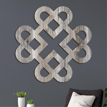 Drevená dekorácia Srdcia z keltského uzla-DREVTEX