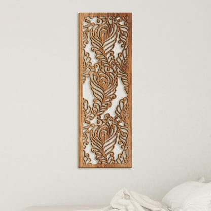 Drevená mandala Pávie perá-DREVTEX