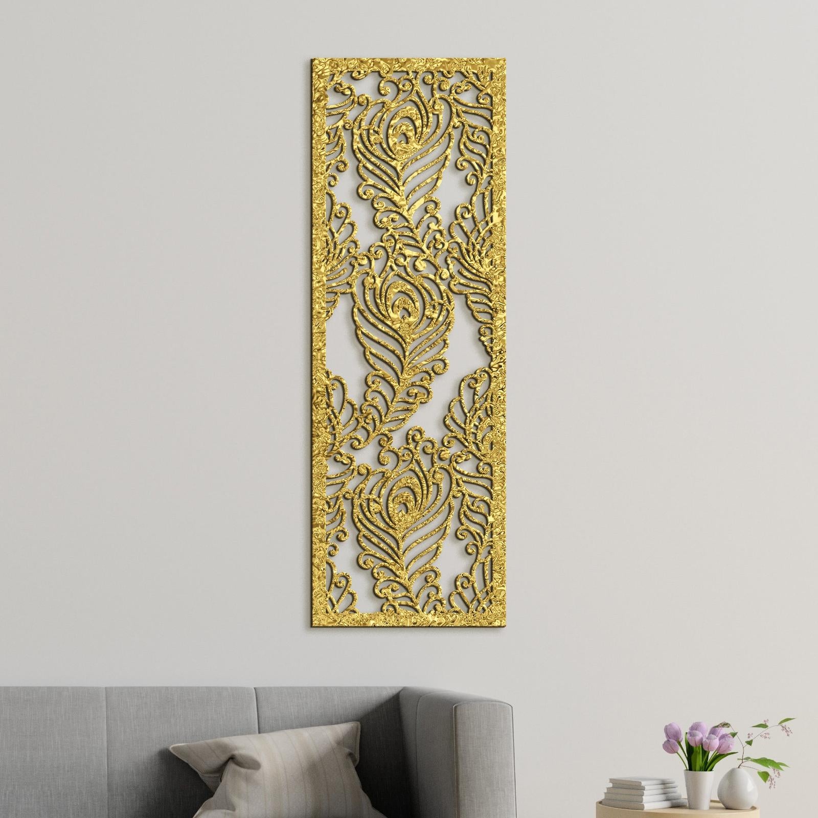 Drevená mandala Pávie perá-DREVTEX