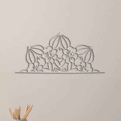 Drevená mandala polkruh CROWN-DREVTEX