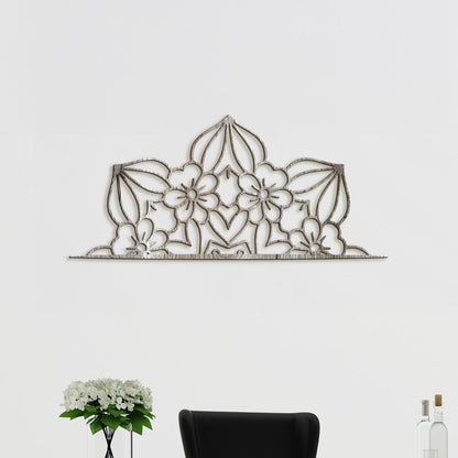 Drevená mandala polkruh CROWN-DREVTEX