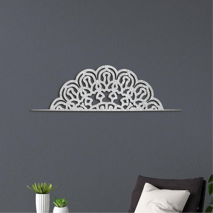 Drevená mandala polkruh FLORA-DREVTEX