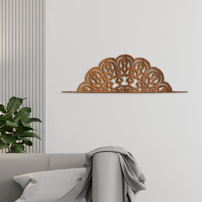 Drevená mandala polkruh FLORA-DREVTEX