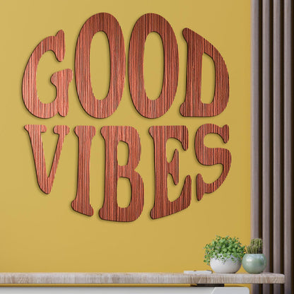 Drevený nápis GOOD VIBES-DREVTEX