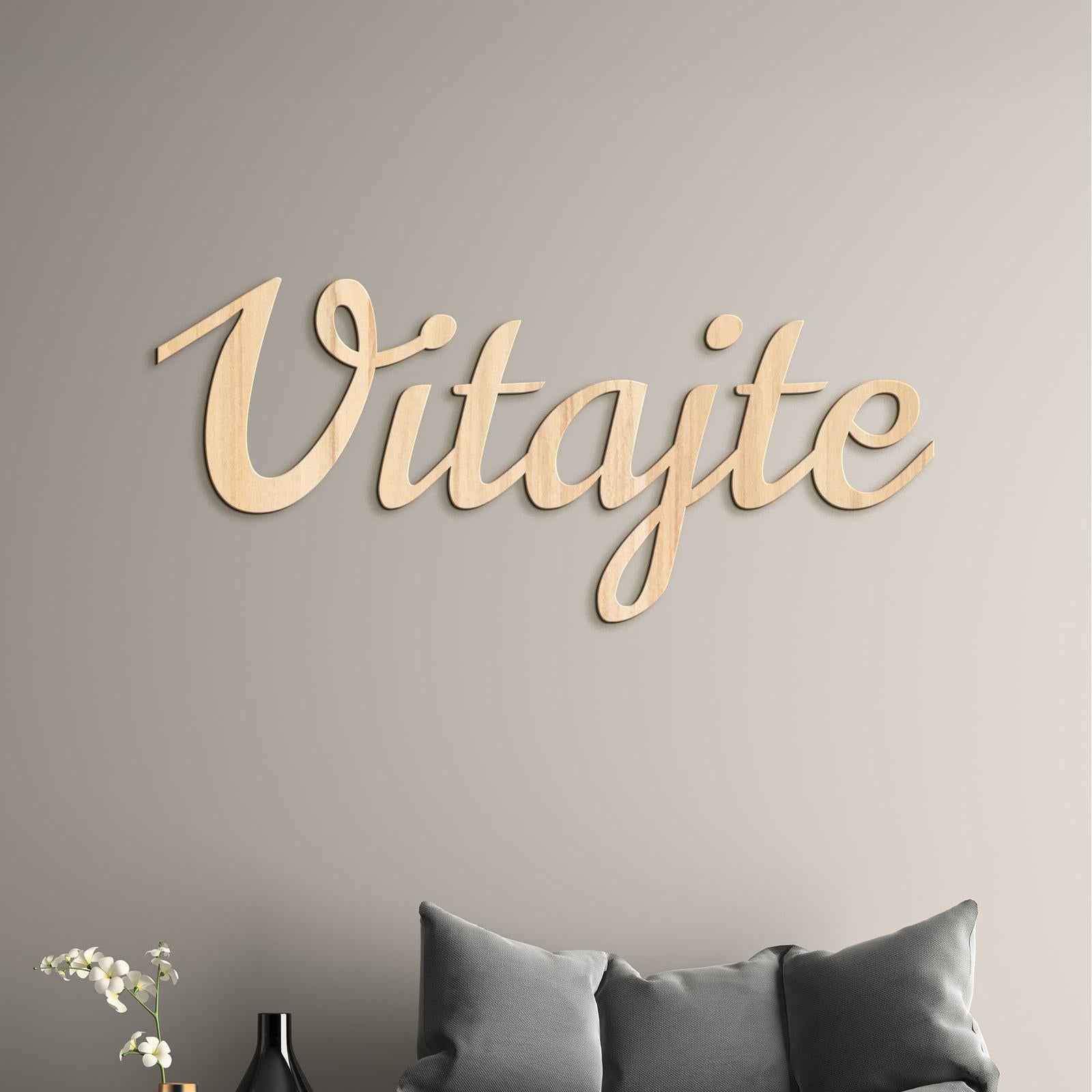 Drevený nápis na stenu Vitajte-DREVTEX