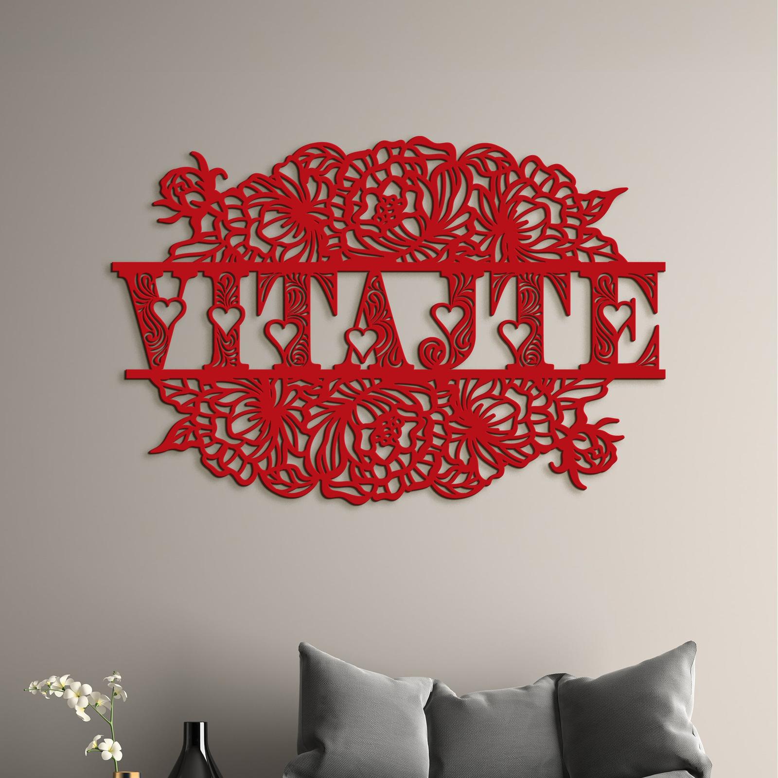 Drevený nápis VITAJTE-DREVTEX